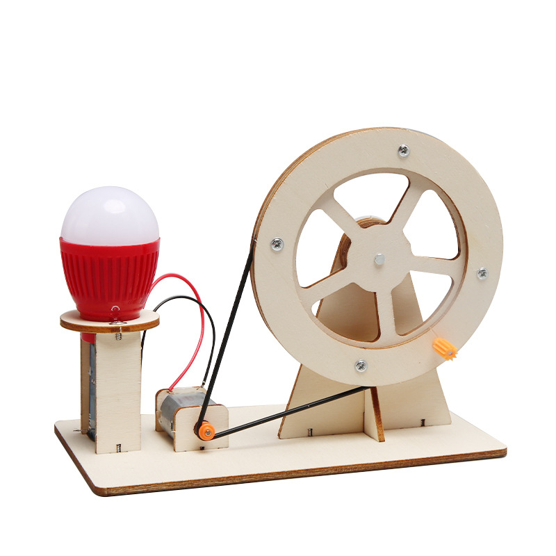 Science Max - Mini DIY Generator Ręczny z Żarówką