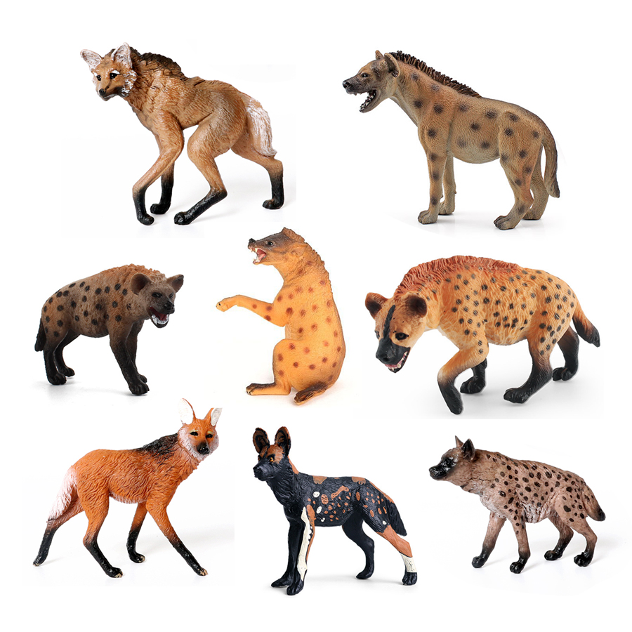 Science Toy - Realistyczna plastikowa hiena dzika, wilk z