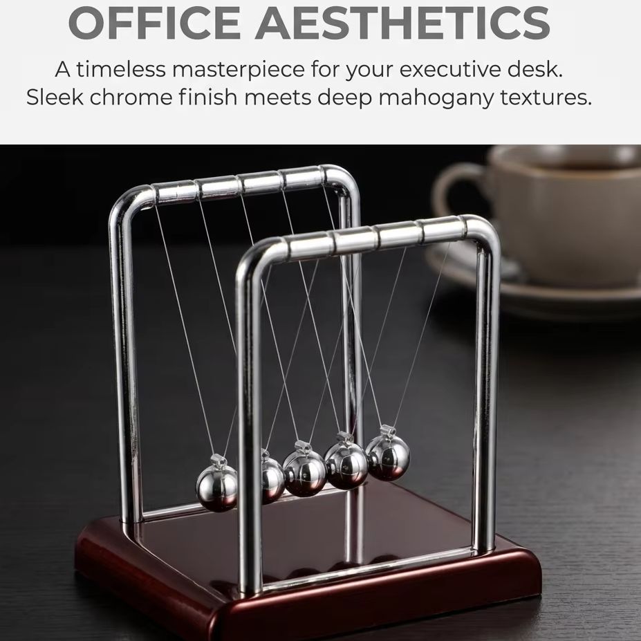 Kołyska Newtona Wahadło Balans – Newton Cradle Large recenzja i cena