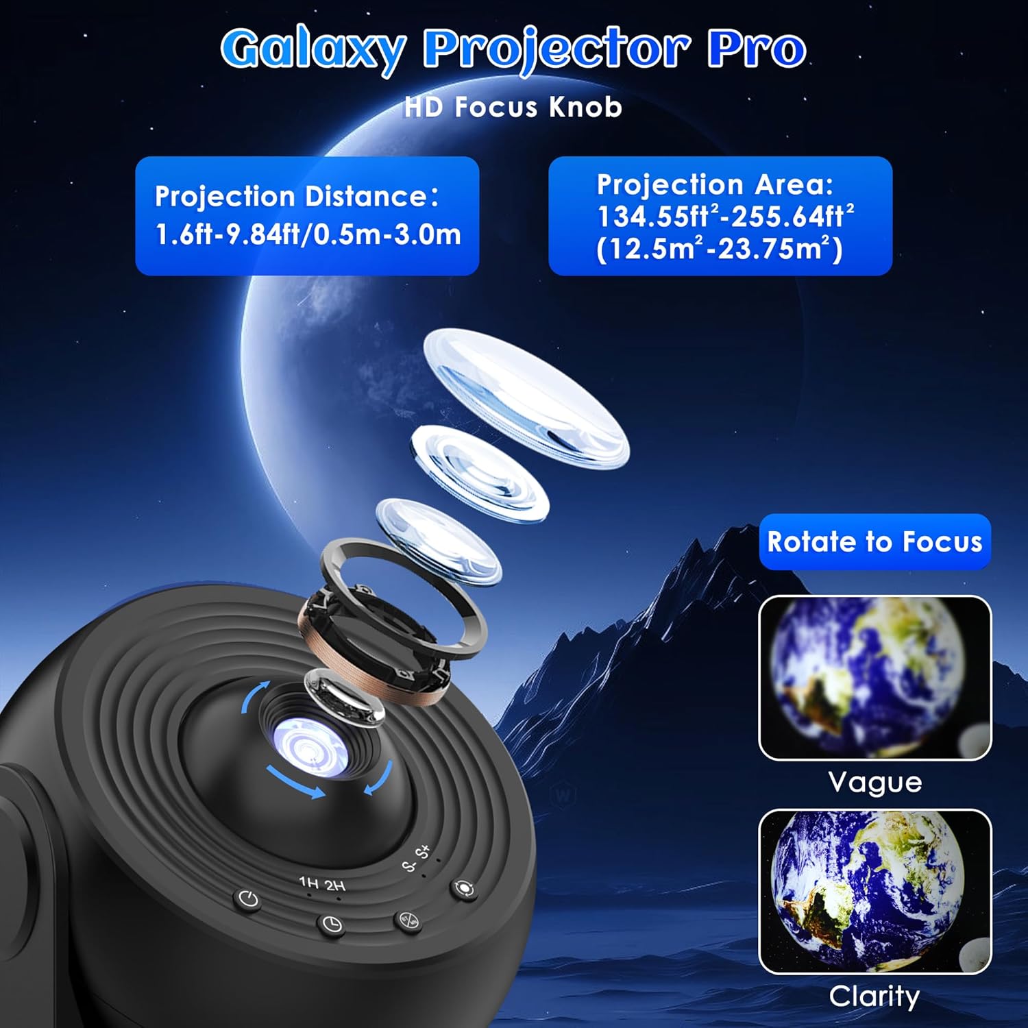 Projektor Gwiazd Galaxy Pro, L – Planetarium Projector Home recenzja i cena