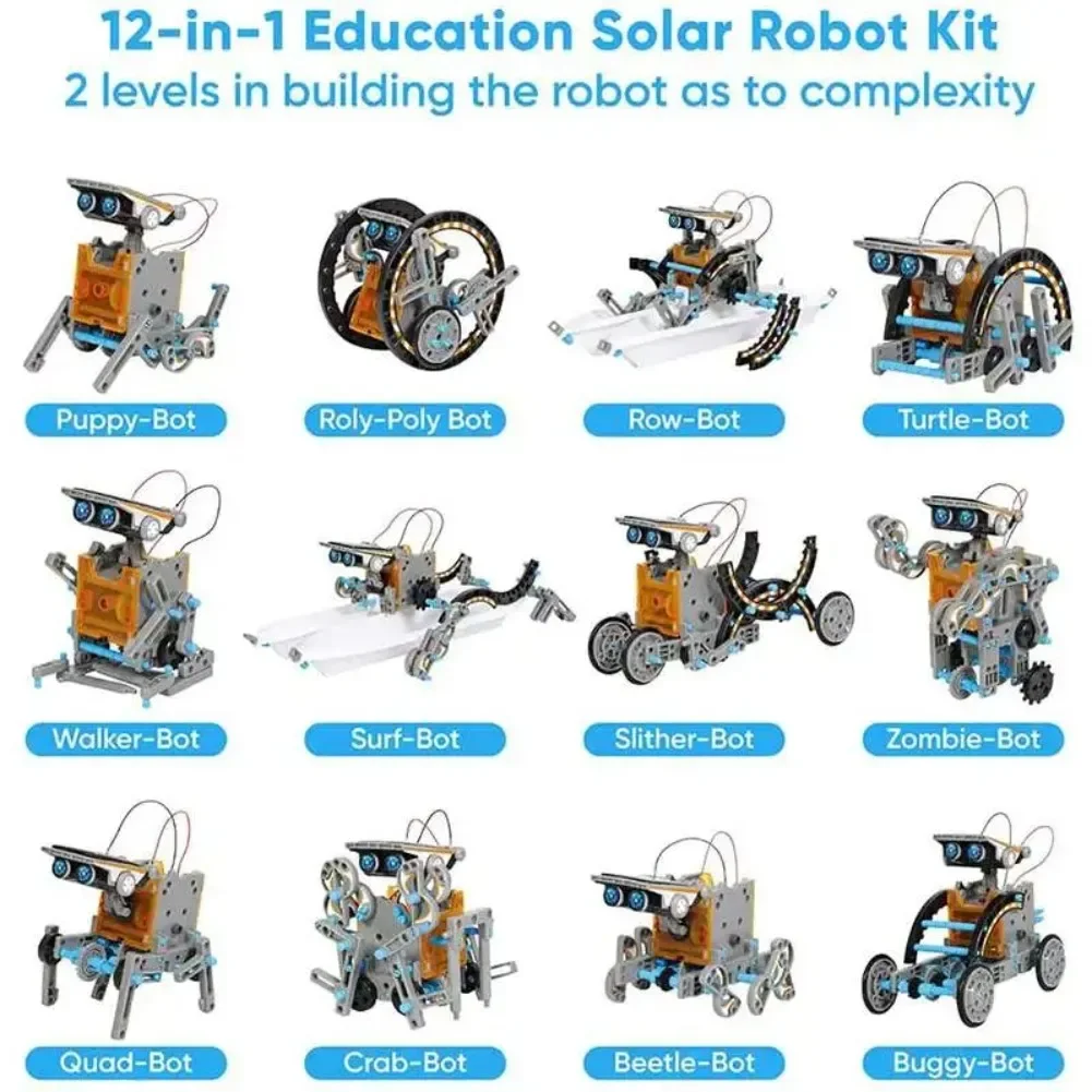 13 w 1 Robot zasilany energią  – Science Toys Diy recenzja i cena